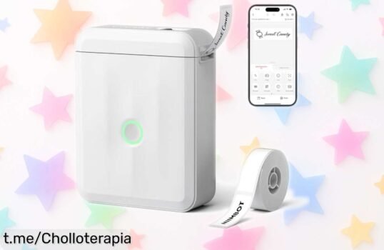 Mini etiquetadora NIIMBOT D110 con impresión Bluetooth a precio de risa: organiza todo con estilo y diviértete mientras etiquetas. ¡No dejes pasar esta oferta única!