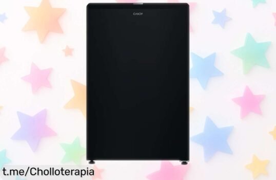 Mini frigorífico Candy compacto, mantén todo fresquito sin escarcha y disfruta de un diseño moderno. ¡Ofertón que no se repite para iluminar tu esquina favorita!