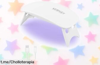 Mini lámpara UV KEWUZY portátil y con temporizador, ¡se seca al instante y ahora a precio de ganga! Dale un toque especial a tu nail art, no te lo puedes perder.