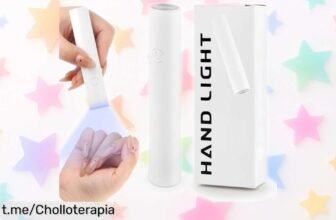 Mini lámpara de uñas portátil KEWUZY: ¡secado rápido y fácil con un diseño ligero! Aprovecha este ofertón para lucir unas uñas impecables sin complicaciones, no lo dejes escapar.