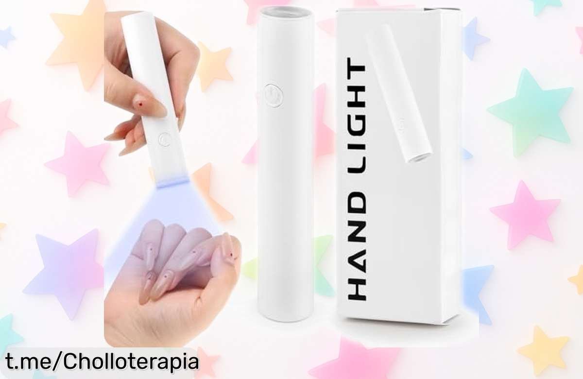 Mini lámpara de uñas portátil KEWUZY: ¡secado rápido y fácil con un diseño ligero! Aprovecha este ofertón para lucir unas uñas impecables sin complicaciones, no lo dejes escapar.