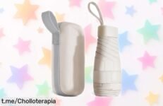 Mini paraguas plegable Aolso que cabe en cualquier bolso: protege del sol y aguanta viento fuerte, ¡no te pierdas este chollazo para llevar siempre contigo!