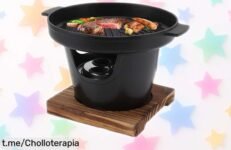Mini parrilla portátil japonesa HN BBQ18A a precio loco, ideal para tus reuniones en casa o camping; ¡no te pierdas este chollazo que hará brillar tus asados!