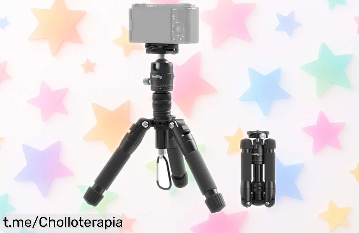 Mini trípode de aluminio SMALLRIG 20 pulgadas con rótula 360° en un ofertón increíble, ligera carga para tus mejores momentos. ¡No dejes que se te escape esta maravilla!