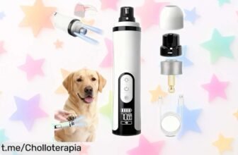 Molinillo Silent Groom Pro 2026 para mascotas con luces LED y tres velocidades a un precio loco, ¡no dejes pasar este super chollo que tus peludos adorarán!