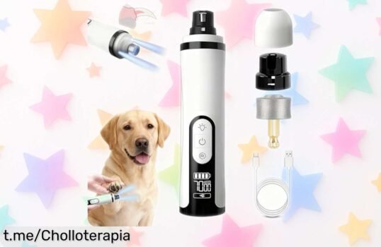 Molinillo Silent Groom Pro 2026 para mascotas con luces LED y tres velocidades a un precio loco, ¡no dejes pasar este super chollo que tus peludos adorarán!