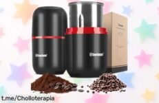 Molinillo eléctrico COOL KNIGHT: Muele café y especias en un santiamén a precio loco, ¡no pierdas la oportunidad de disfrutar del mejor sabor ya!