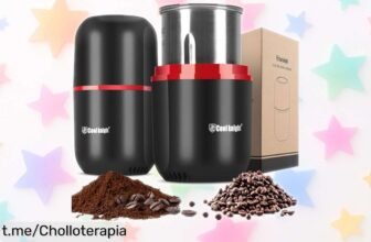 Molinillo eléctrico COOL KNIGHT: Muele café y especias en un santiamén a precio loco, ¡no pierdas la oportunidad de disfrutar del mejor sabor ya!