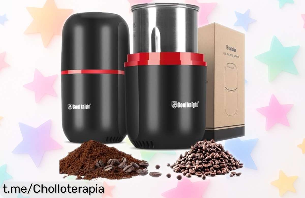 Molinillo eléctrico COOL KNIGHT: Muele café y especias en un santiamén a precio loco, ¡no pierdas la oportunidad de disfrutar del mejor sabor ya!