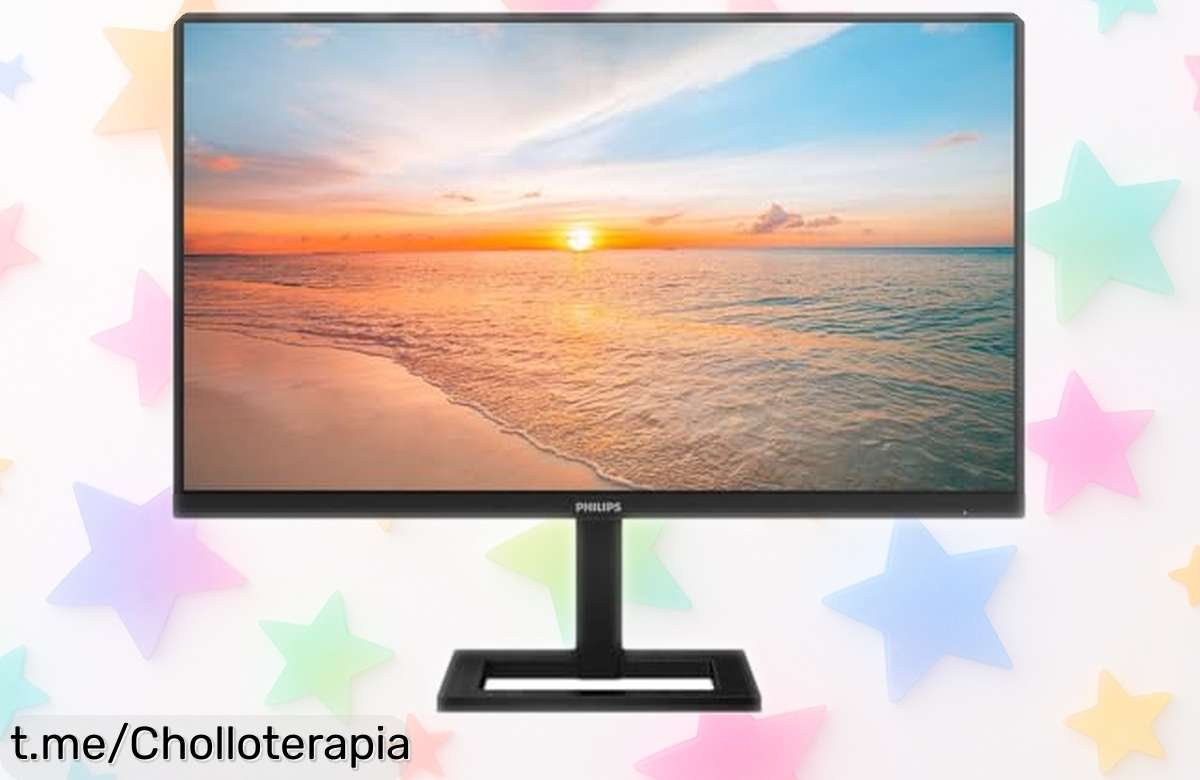 Monitor Philips 27E1N1900AE de 27 pulgadas UHD súper nítido a precio loco; disfruta de su sonido genial y conecta tu portátil sin complicaciones. ¡No te lo pierdas, es una oportunidad única!