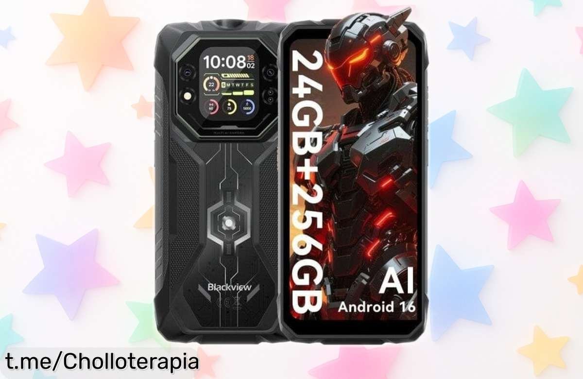 Móvil Blackview Rock 1 con pantalla grande, 8GB de RAM y 256GB en un super chollo que debés aprovechar ya, ¡guarda recuerdos sin límites!