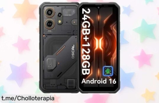 Móvil OSCAL Marine 3 de pantalla gigante y 128GB a un precio loco, ideal para guardar todo lo que quieras. ¡No pierdas la oportunidad de llevártelo ya!