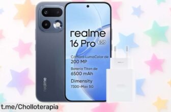 Móvil Realme 16 Pro 5G con pantalla increíble de 144Hz y cámara de 200MP a un precio totalmente regalado, ¡fotos impresionantes te esperan! No lo pienses más.