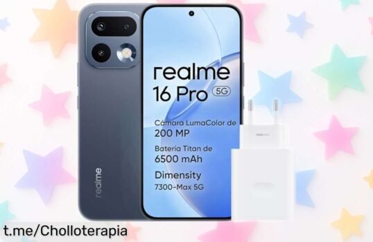 Móvil Realme 16 Pro 5G con pantalla increíble de 144Hz y cámara de 200MP a un precio totalmente regalado, ¡fotos impresionantes te esperan! No lo pienses más.