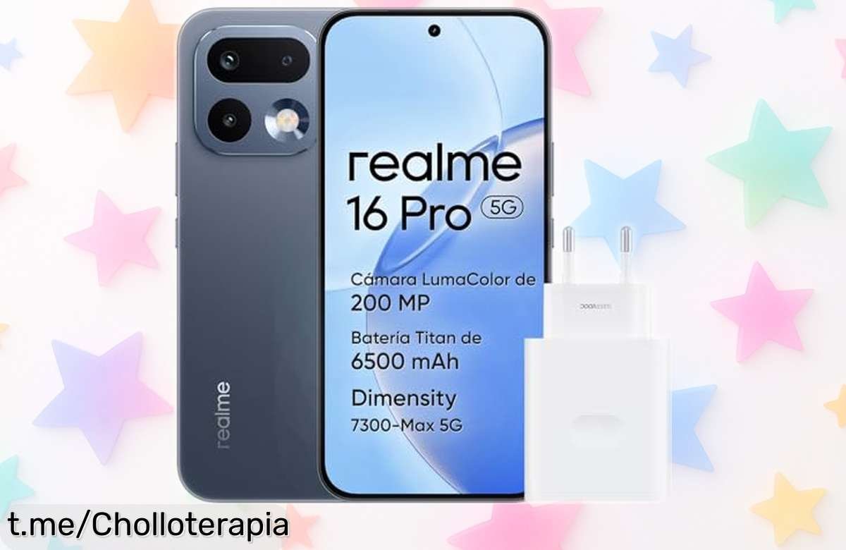 Móvil Realme 16 Pro 5G con pantalla increíble de 144Hz y cámara de 200MP a un precio totalmente regalado, ¡fotos impresionantes te esperan! No lo pienses más.