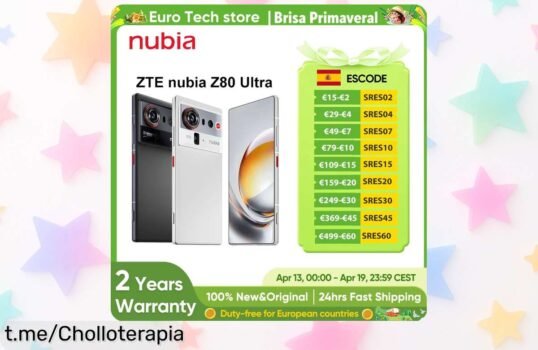 Móvil nubia Z80 Ultra 5G con pantalla OLED y carga rápida a precio de risa, ¡no dejes pasar este pepinazo que mejorará tus días!