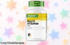 Multivitaminas veganas de calidad europea para 15 meses: ¡un chollo brutal que te mantendrá al 100 cada día! No te quedes sin las tuyas y cuida tu salud ya.