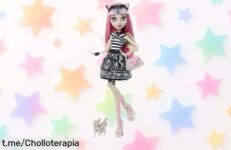 Muñeca Monster High Rochelle Goyle con gárgola y accesorios alucinantes, ¡un precio que no querrás dejar escapar!