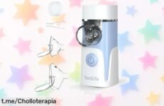 Nebulizador portátil FEELLIFE ultra silencioso para niños y adultos: aprovecha este super chollo práctico que aliviará la tos y bronquitis, pero apúrate, ¡no te quedes sin él!