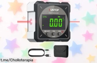 Nivel digital con láser XUNTOP: mide ángulos como un pro y lleva tu bricolaje al siguiente nivel a precio increíble. ¡No dejes pasar esta oportunidad única!