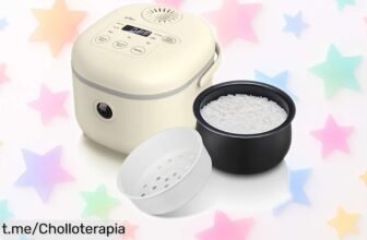 Olla arrocera Bear de 3,5 tazas: un super chollo para disfrutar de arroz perfecto sin líos ni complicaciones, ¡no te quedes sin la tuya y cocina con amor ya!