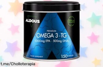 Omega 3 en cápsulas Aldous para cuidar tu corazón y cerebro con un ofertón que no te imaginas, ¡aprovecha ahora esta oportunidad única y siente la diferencia!