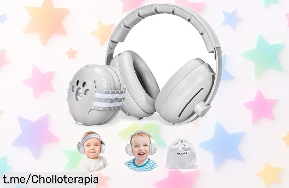 Orejeras AIXMEET para bebés 2 en 1: bloquean ruidos y garantizan un descanso profundo, ¡aprovecha este chollazo que no se repetirá!