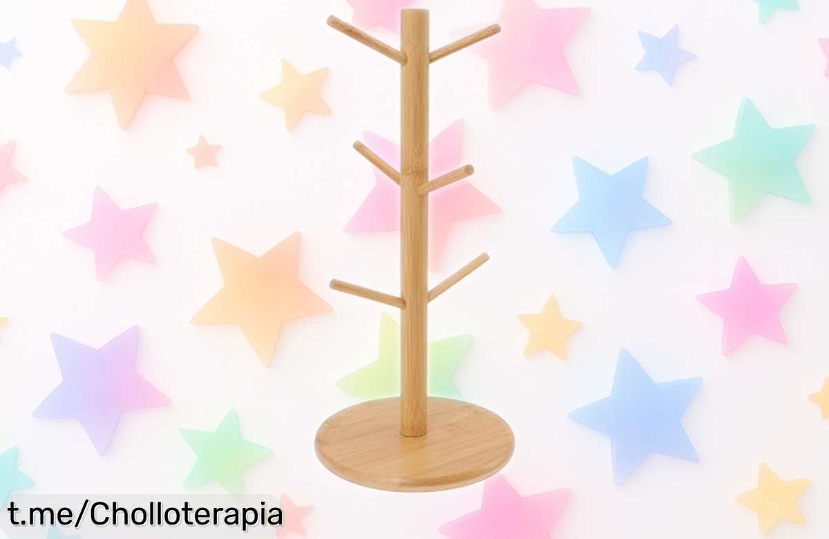 Organizador de bambú para tazas Xiuganpo, ¡súper resistente y a un precio rebajado que no te lo creerás! Dale orden a tu vida ya mismo.