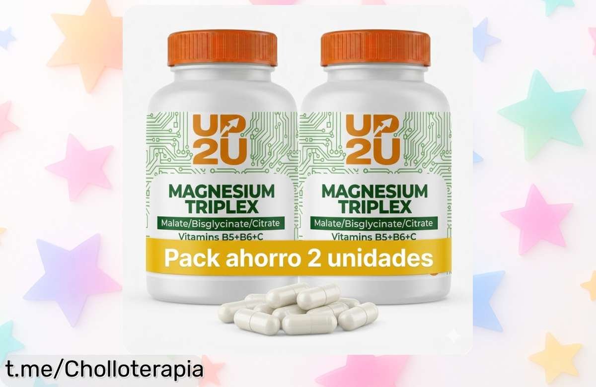 Pack 2x Magnesio Complex de UP2U Nutrition: energía y relajación a un precio increíble, ¡360 cápsulas para sentirte como nuevo durante 4 meses! Aprovecha este ofertón antes de que desaparezca.