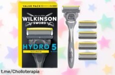 Pack Wilkinson Sword Hydro5 Skin Protection: afilado suave y refrescante a un precio loco que no querrás dejar escapar. ¡Aprovecha antes de que se agote!