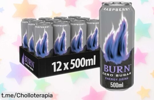 Pack de 12 latas de Burn Energy Zero Raspberry, la bebida energética que refresca y engancha por un precio brutal que no te puedes dejar escapar. ¡Disfruta la energía ahora!