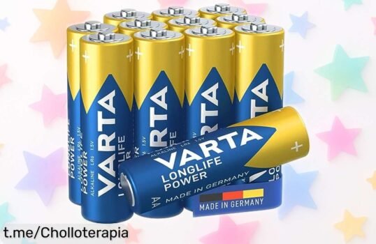 Pack de 12 pilas Varta Longlife Power AA: ¡chollazo impresionante que tus juguetes y linternas necesitan! Aprovecha esta calidad alemana a un precio rebajado.
