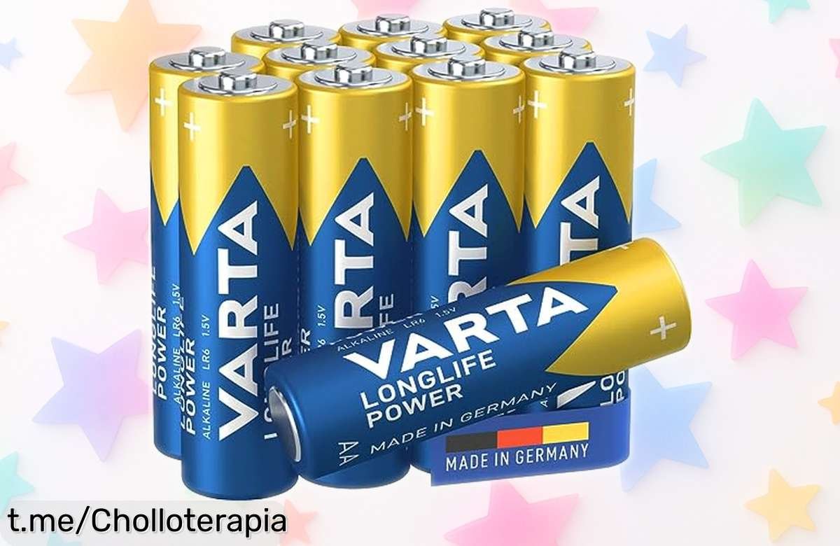 Pack de 12 pilas Varta Longlife Power AA: ¡chollazo impresionante que tus juguetes y linternas necesitan! Aprovecha esta calidad alemana a un precio rebajado.
