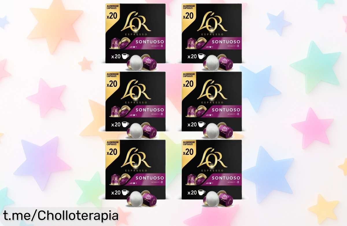 Pack de 120 cápsulas L’OR ESPRESSO suave y descafeinado a precio de risa; ¡disfruta el mejor café en casa sin parar!