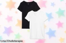 Pack de 2 camisetas básicas Amazon Essentials para mujer a precio rebajado, suaves y cómodas: ¡aprovéchate ya de este ofertón que no puedes dejar escapar!
