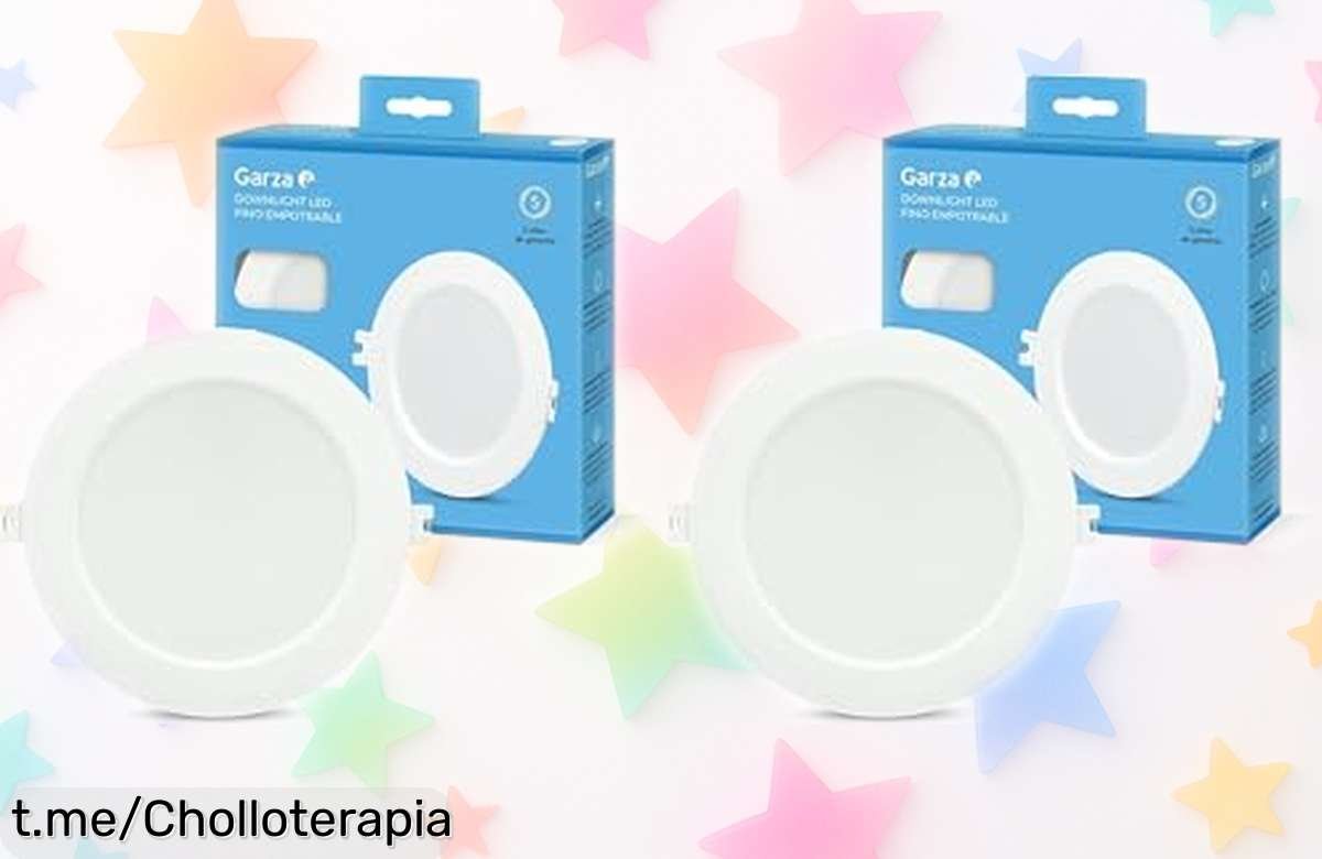 Pack de 2 downlights LED Garza a precio regalado, ilumina tu hogar con un chollazo que no puedes dejar escapar ¡dile adiós a las sombras y dale vida a tus espacios!