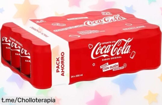 Pack de 24 latas de CocaCola original y Zero azúcar, ¡descuentazo brutal que te deja el pedido a precio de risa! No dejes pasar esta oportunidad para darle vidilla a tus planes.