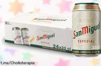 Pack de 24 latas de San Miguel Especial Lager, la cerveza española premium que te encantará a un precio loco que no querrás dejar escapar. ¡Brinda por esta oportunidad única!