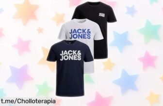 Pack de 3 camisetas Jack&Jones Essentials para hombre, un super chollo que te hará lucir siempre bien y sin vaciar tu bolsillo. ¡No pierdas esta oportunidad única!