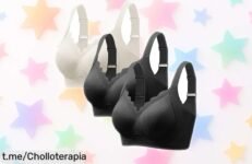 Pack de 3 sujetadores deportivos push up sin aros que realzan tus curvas y te abrazan en suavidad, ¡ofertón imperdible para lucir increíble cada día!