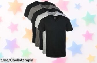 Pack de 5 camisetas Gildan súper suaves y reforzadas a precio irreal, ¡renueva tu armario ahora mismo y siente la frescura todo el día! No dejes pasar esta oportunidad única.