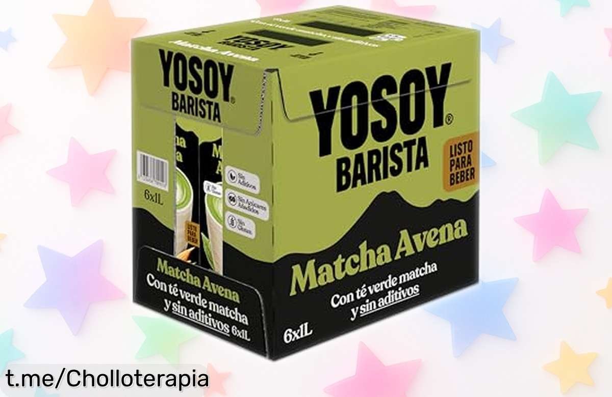 Pack de 6 bebidas vegetales de matcha Yosoy para cuidarte a un precio loco, disfruta del sabor y la energía que mereces con este chollazo irresistible. ¡Aprovéchalo ya!
