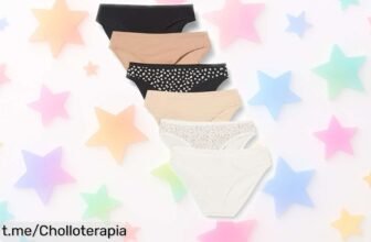 Pack de 6 braguitas de bikini Amazon Essentials con diseño floral a precio escandaloso, no te las puedes perder y sentirte espectacular cada día. ¡Corre antes que se agoten!