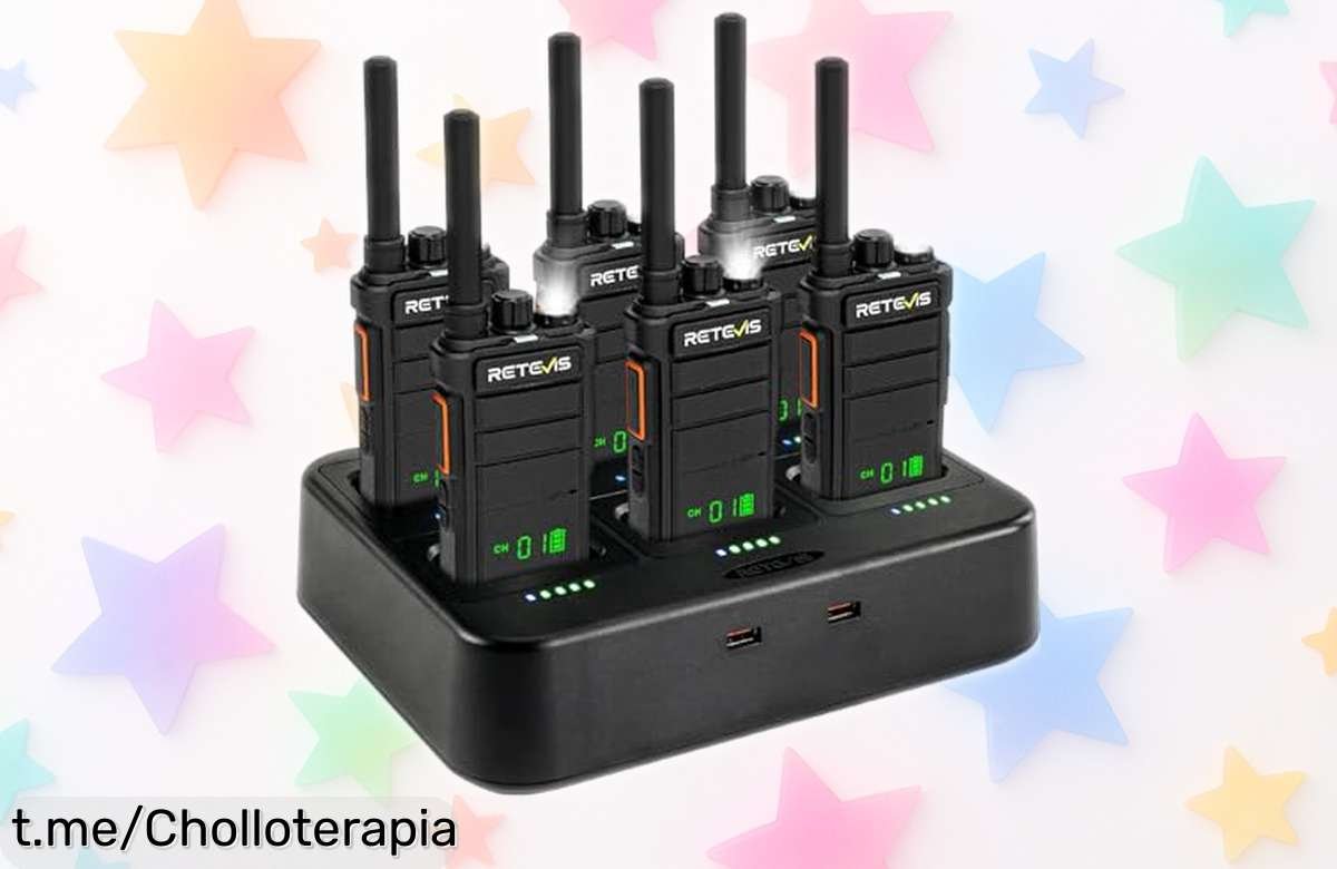Pack de 6 walkie talkies Retevis RB626H, ganate la comunicación perfecta con un ofertón que invita a estar siempre conectado en esos momentos clave. ¡Hazte ya con ellos y no te pierdas nada!