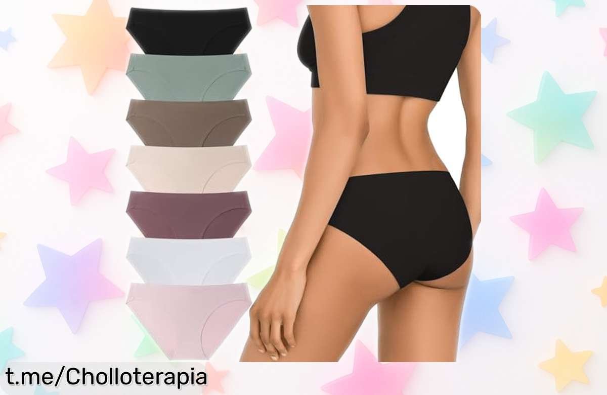 Pack de 7 bragas invisibles sin costuras Secret Aroma a precio escándalo: siéntete sexy y perfecta sin marcas, ¡hazte con ellas antes de que se agoten!