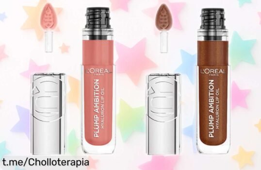 Pack de aceites labiales voluminizadores L’Oréal Paris: labios jugosos en dos tonos increíbles y ¡a un precio rebajado que no vas a querer dejar escapar!