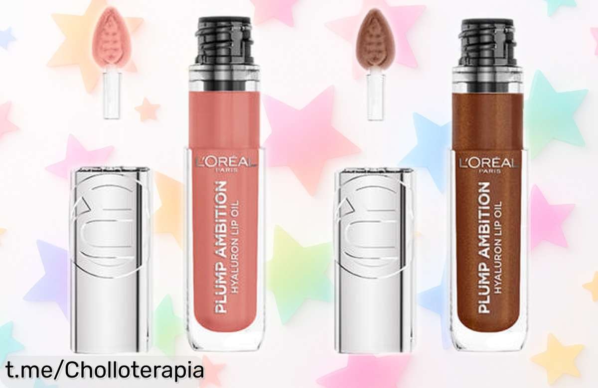 Pack de aceites labiales voluminizadores L’Oréal Paris: labios jugosos en dos tonos increíbles y ¡a un precio rebajado que no vas a querer dejar escapar!