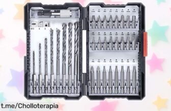 Pack de brocas y puntas kwb con 33 piezas a precio loco: aprovecha este ofertón que facilitará tus trabajos en casa y te hará sentir un crack del bricolaje. ¡No te lo pierdas!