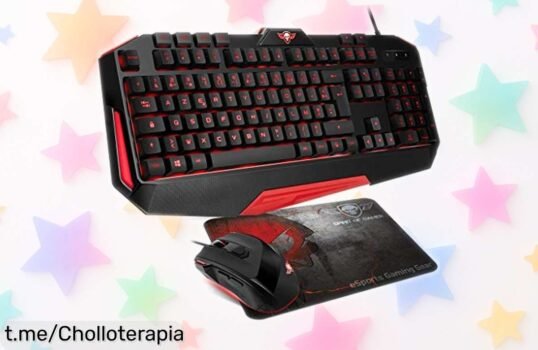 Pack gamer Spirit of Gamer Pro MK3: ¡Teclado iluminado, ratón ajustable y alfombrilla a precio loco! Domina tus partidas con este super chollo que no querrás dejar pasar.