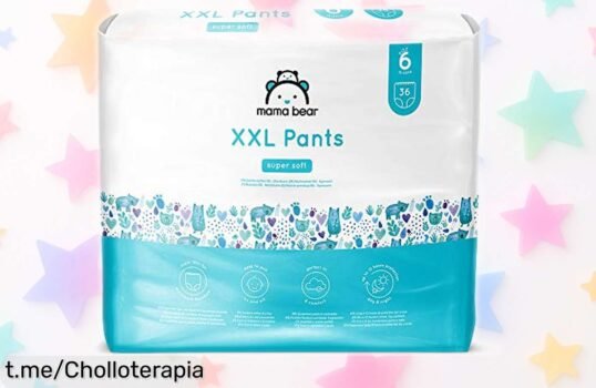 Pañales de aprendizaje Mama Bear XXL, ¡descuentazo en pack de 72 unidades! Tu peque siempre seco y feliz con esta oferta que no puedes dejar pasar.